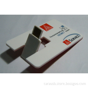 CaraUSB Ultrasonic removable card business Usb disk gifts custom printed promotional marketing Logo for banks